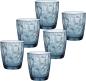 Preview: Wassergläser 30,5cl Diamond Ocean Blue - 6 Stück